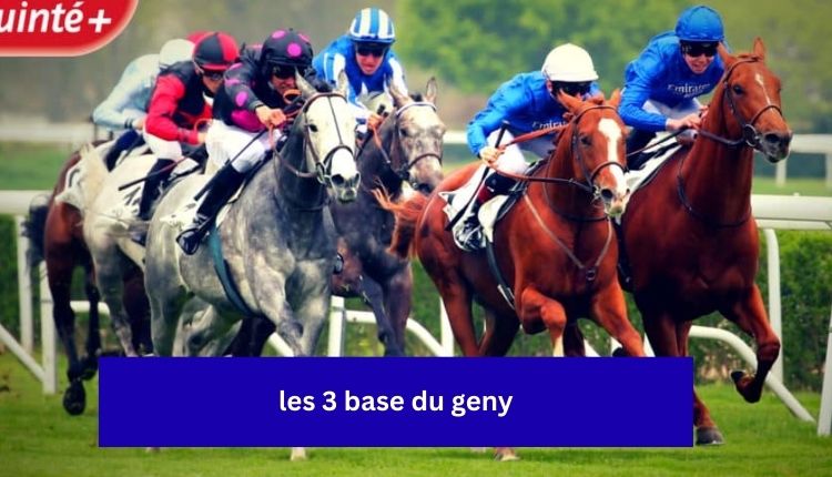 les 3 base du geny