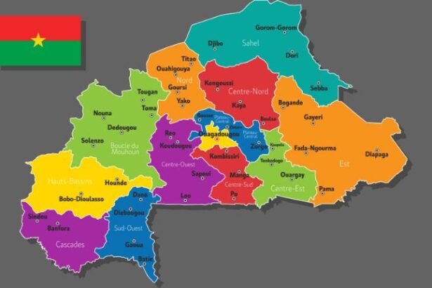 carte du burkina faso